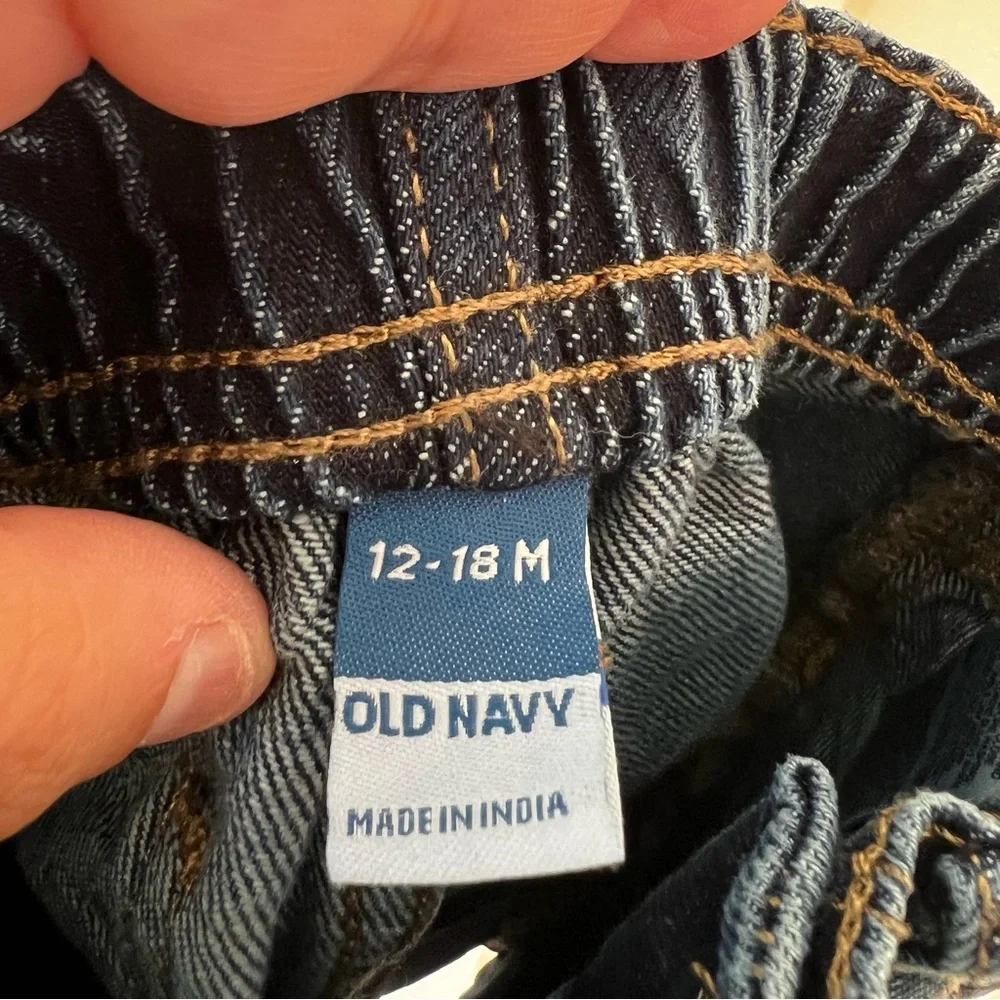 Old Navy Toddler Blue Denim Boys Jeans‎ Size 12-18 Months